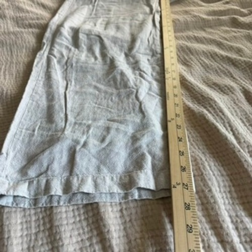 Old Navy Linen Blend Wide Leg Pants Womens XS Beige High Rise Pull On Flax - Picture 11 of 13